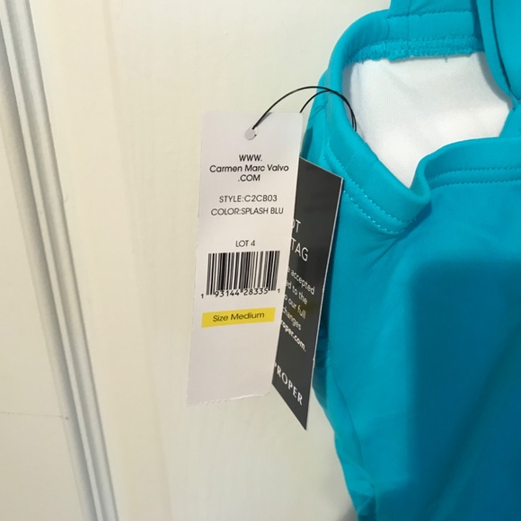 Boston proper Carmen Mark Salvo Swim Sense Square-Neck Tankini Top. M (8/10) - Picture 7 of 10